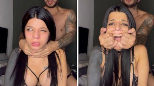 7 Days of Submissive Training! Day 6: I can&apos;t breathe! Breath Control and Creampie in DogStyle!